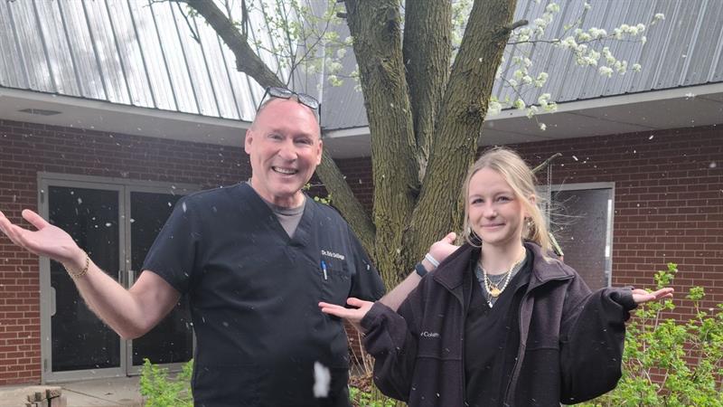 Dr. Dellinger and his daughter, Miranda